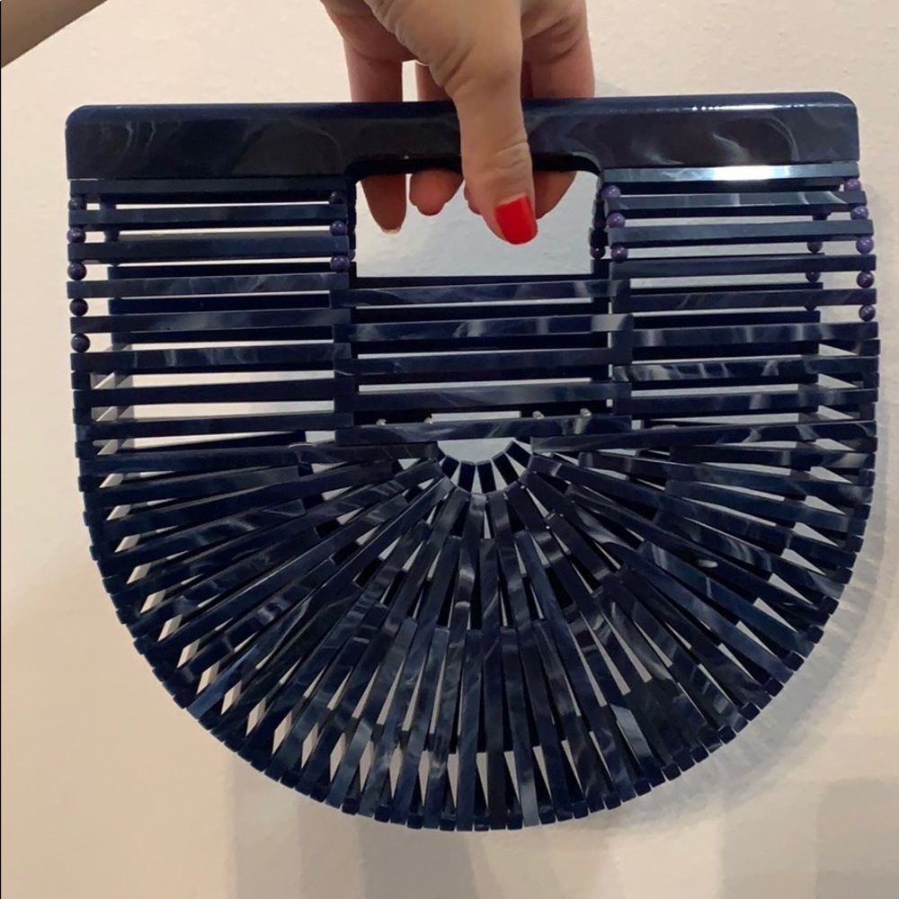 Cult Gaia Navy Blue Handbag